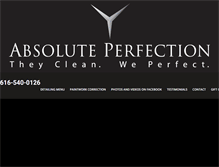 Tablet Screenshot of absoluteperfectiondetail.com